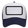 OTTO Polyester Foam Front Five Panel High Crown Mesh Back Trucker Hat Thumbnail