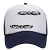 OTTO Polyester Foam Front Five Panel High Crown Mesh Back Trucker Hat Thumbnail