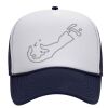 OTTO Polyester Foam Front Five Panel High Crown Mesh Back Trucker Hat Thumbnail