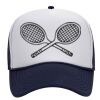 OTTO Polyester Foam Front Five Panel High Crown Mesh Back Trucker Hat Thumbnail