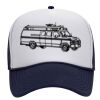OTTO Polyester Foam Front Five Panel High Crown Mesh Back Trucker Hat Thumbnail