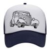 OTTO Polyester Foam Front Five Panel High Crown Mesh Back Trucker Hat Thumbnail