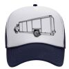 OTTO Polyester Foam Front Five Panel High Crown Mesh Back Trucker Hat Thumbnail