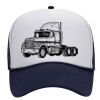 OTTO Polyester Foam Front Five Panel High Crown Mesh Back Trucker Hat Thumbnail