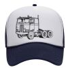 OTTO Polyester Foam Front Five Panel High Crown Mesh Back Trucker Hat Thumbnail