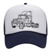 OTTO Polyester Foam Front Five Panel High Crown Mesh Back Trucker Hat Thumbnail