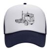 OTTO Polyester Foam Front Five Panel High Crown Mesh Back Trucker Hat Thumbnail