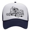OTTO Polyester Foam Front Five Panel High Crown Mesh Back Trucker Hat Thumbnail