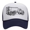OTTO Polyester Foam Front Five Panel High Crown Mesh Back Trucker Hat Thumbnail