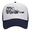 OTTO Polyester Foam Front Five Panel High Crown Mesh Back Trucker Hat Thumbnail