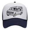 OTTO Polyester Foam Front Five Panel High Crown Mesh Back Trucker Hat Thumbnail
